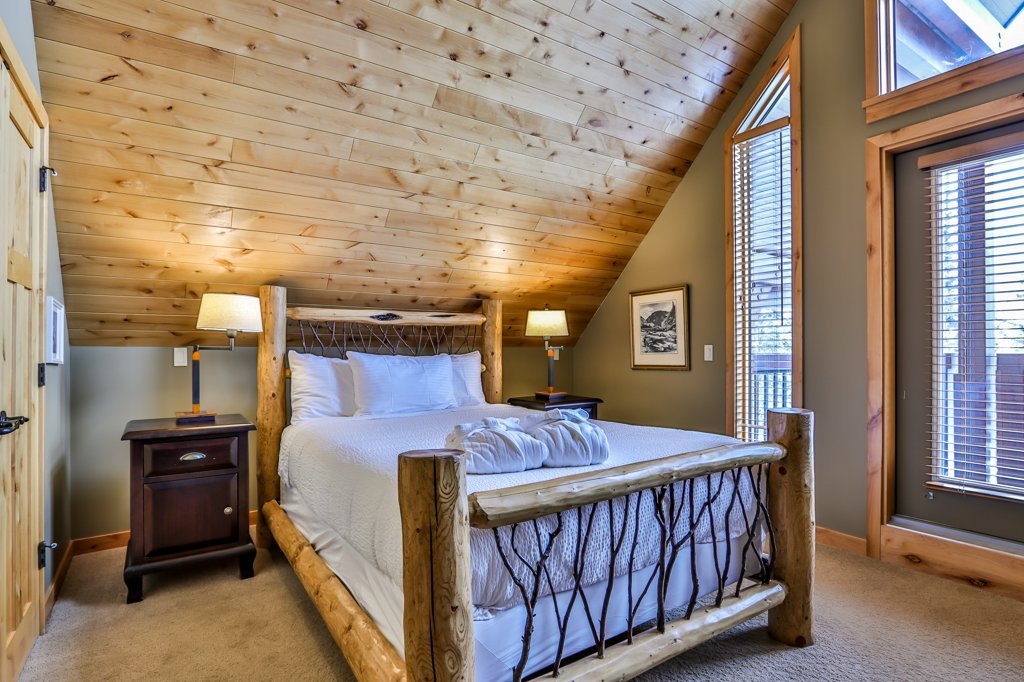 master bedroom in #400 Rundle Cliffs Lodge